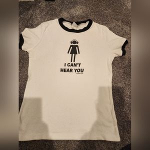 I can't hear you shirt ACME NYC